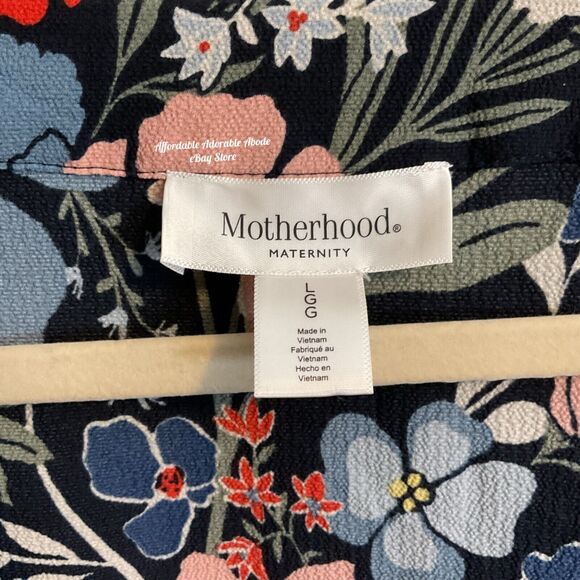 Motherhood Maternity Kimono Wrap Style Dress -Large Boxy Relaxed Fit Adjustable - Picture 2 of 11